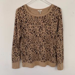 Joie Annora Leopard Raglan sweatshirt
